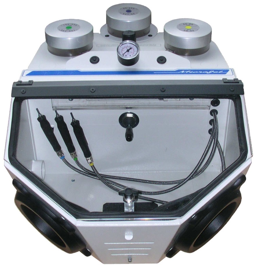 microjet3 microjet2  双缸体台式喷砂机